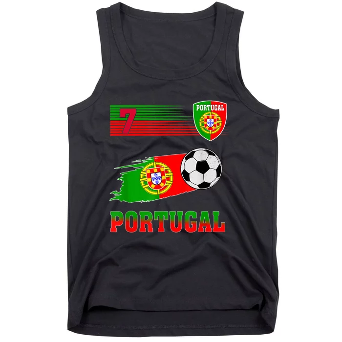 Portugal Soccer Flag Jersey Portugalese Retro 7 2022 Tank Top