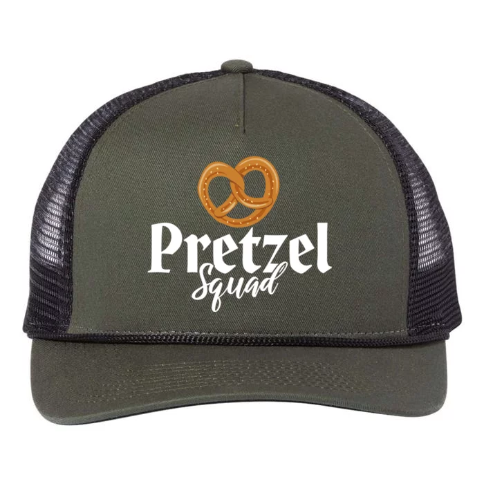 Pretzel Squad Funny Oktoberfest Pretzel Lover Celebrate Gift Retro Rope Trucker Hat Cap