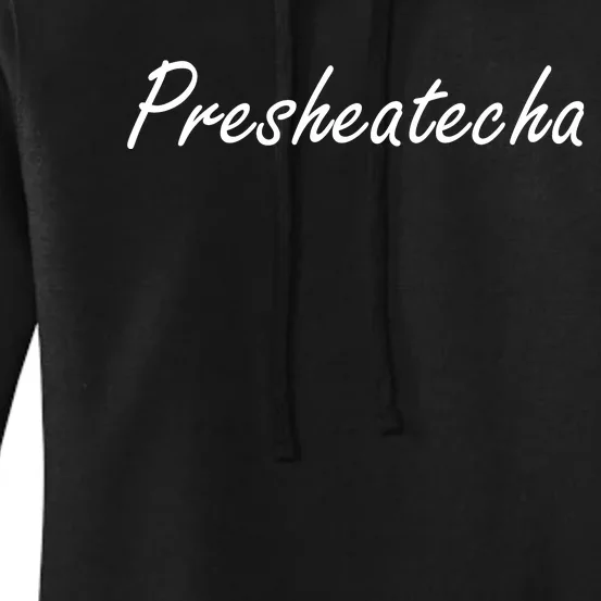 Presheatecha Script Funny Word Chicken Shack Women's Pullover Hoodie