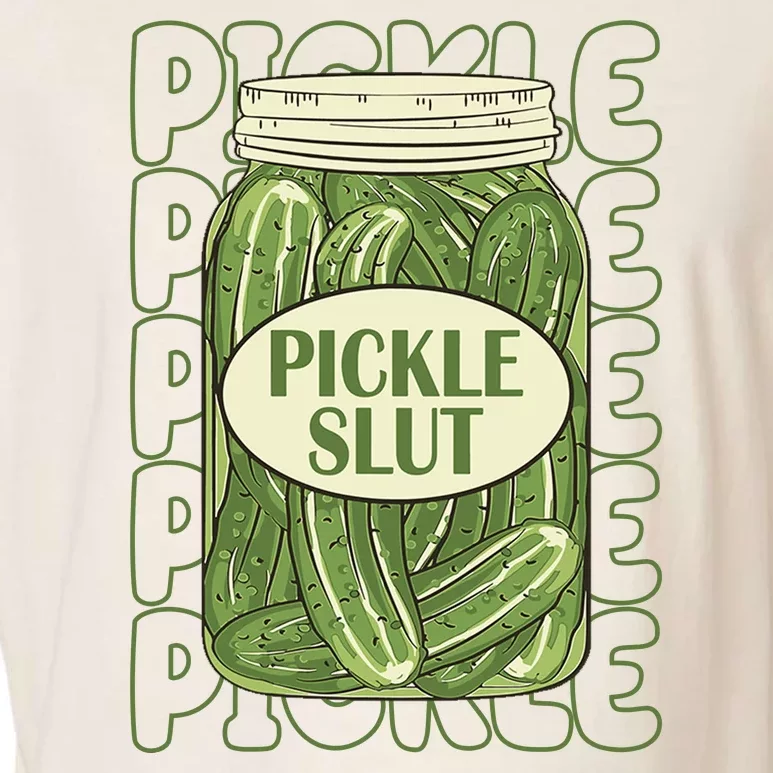 Pickle Slut Funny Pickle Lover Garment-Dyed Women's Muscle Tee