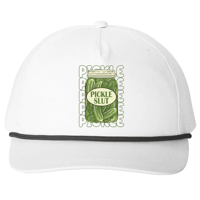 Pickle Slut Funny Pickle Lover Snapback Five-Panel Rope Hat