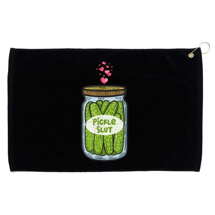 Pickle Slut Funny Canned Pickles Grommeted Golf Towel