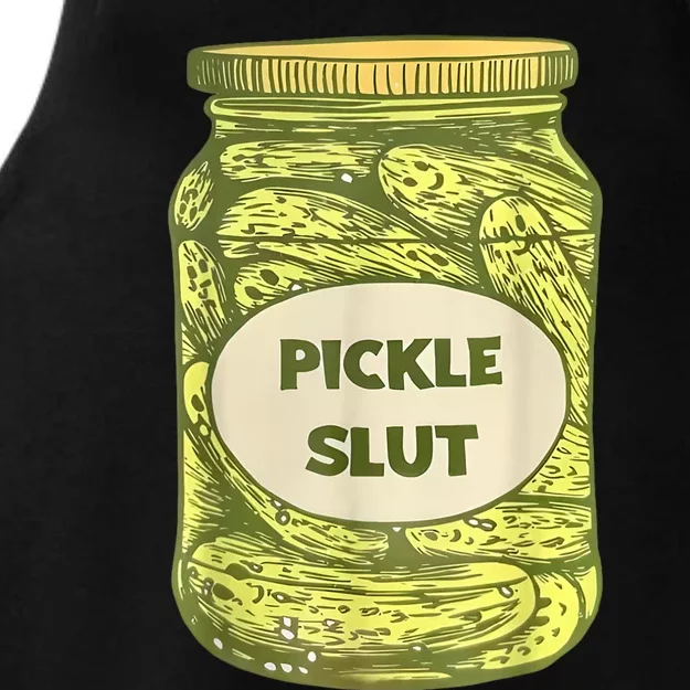 Pickle Slut Funny Canned Pickles Ladies Tri-Blend Wicking Tank