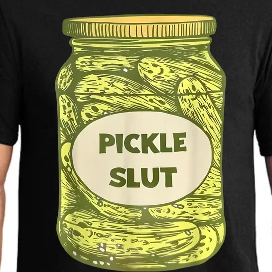 Pickle Slut Funny Canned Pickles Pajama Set