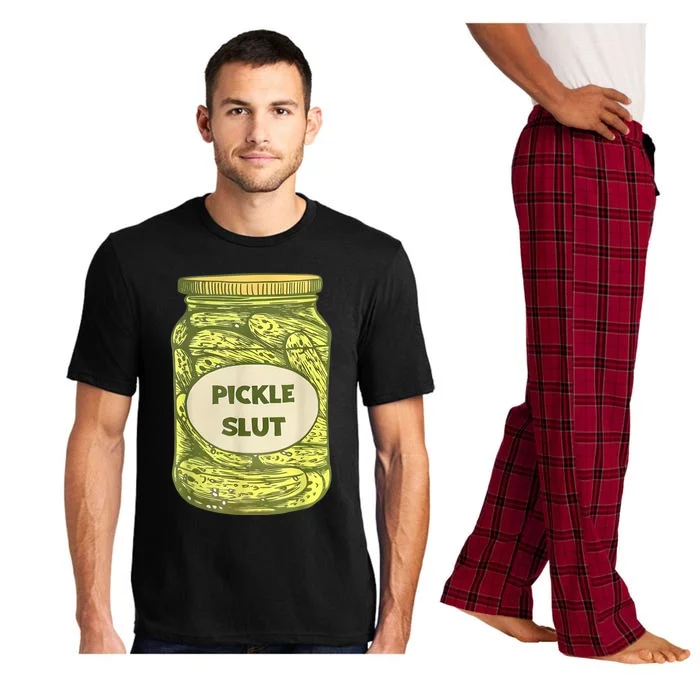 Pickle Slut Funny Canned Pickles Pajama Set