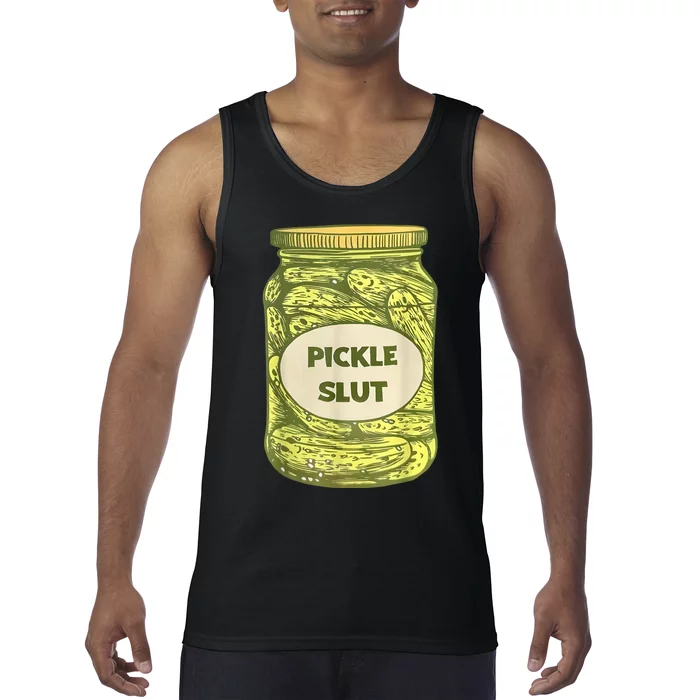 Pickle Slut Funny Canned Pickles Tank Top