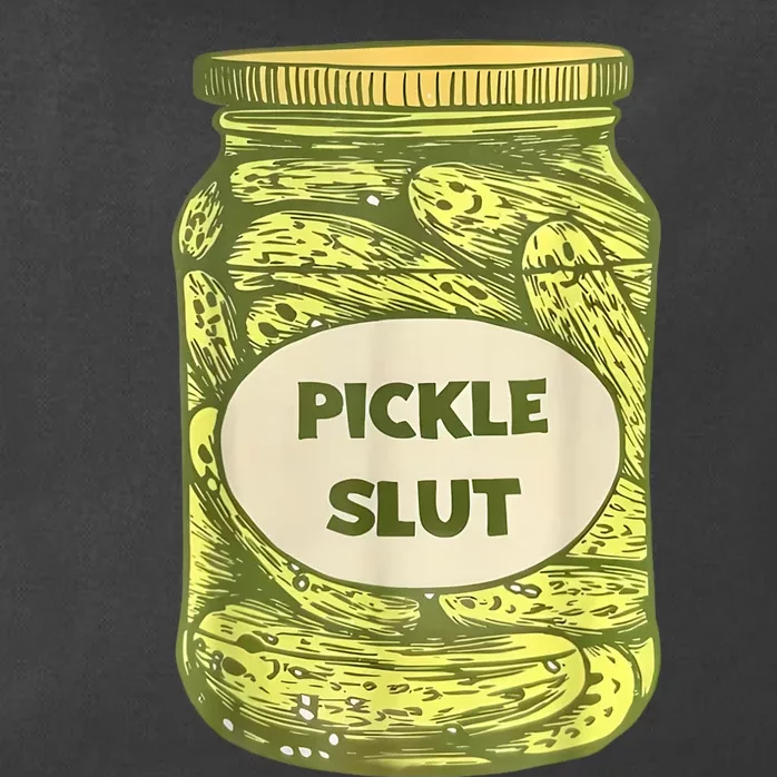 Pickle Slut Funny Canned Pickles Zip Tote Bag