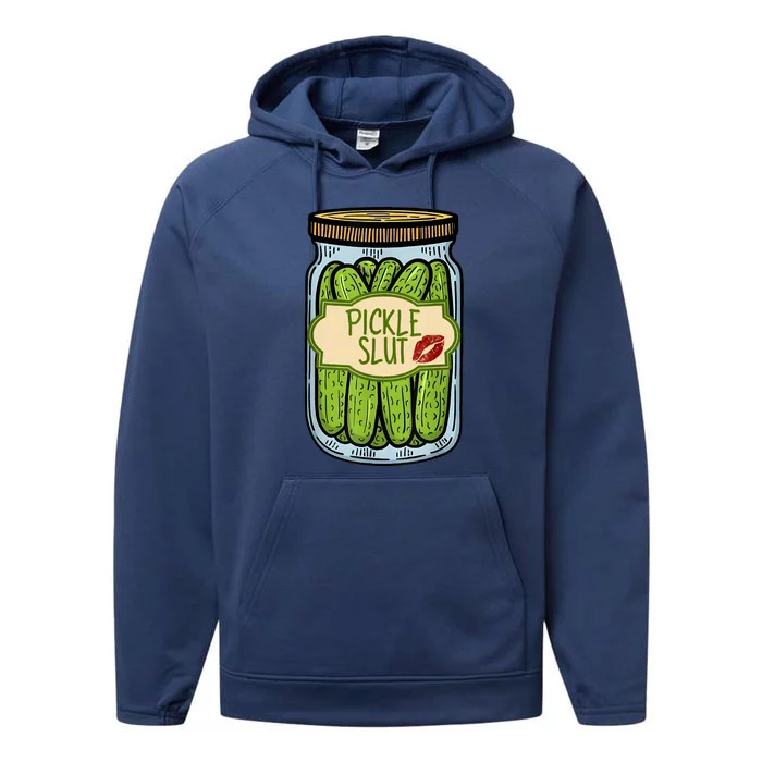 Pickle Slut Funny Pickle Slut Who Loves Pickles Apaprel Performance Fleece Hoodie