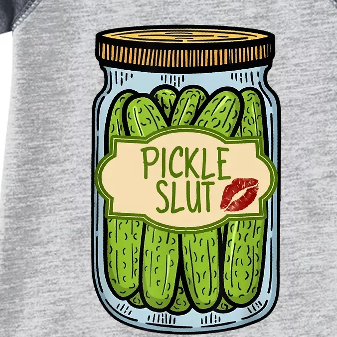 Pickle Slut Funny Pickle Slut Who Loves Pickles Apaprel Infant Baby Jersey Bodysuit