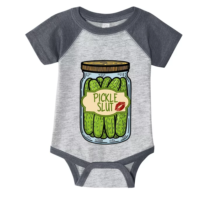 Pickle Slut Funny Pickle Slut Who Loves Pickles Apaprel Infant Baby Jersey Bodysuit