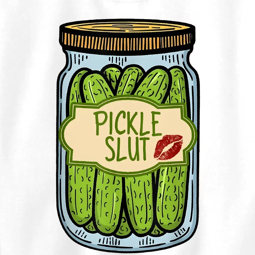 Pickle Slut Funny Pickle Slut Who Loves Pickles Apaprel Kids Sweatshirt