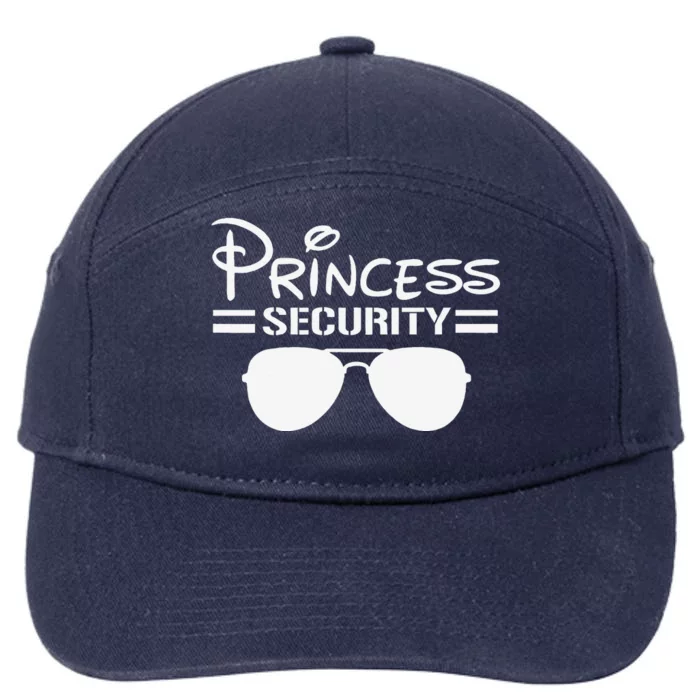 Princess Security Funny Birthday Halloween Party Design 7-Panel Snapback Hat