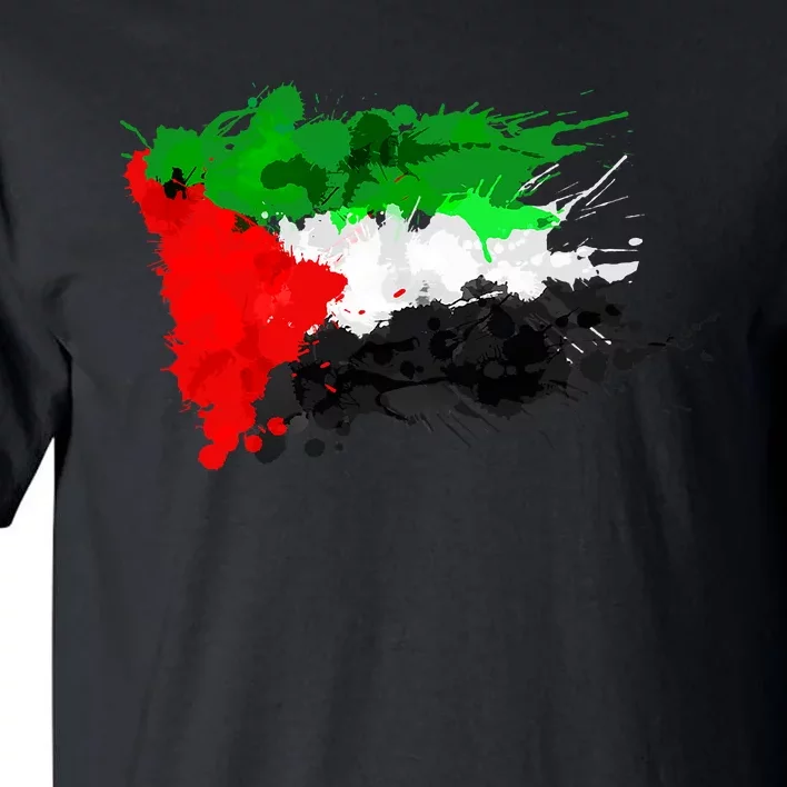 Palestine Splash Flag Tourist Tall T-Shirt