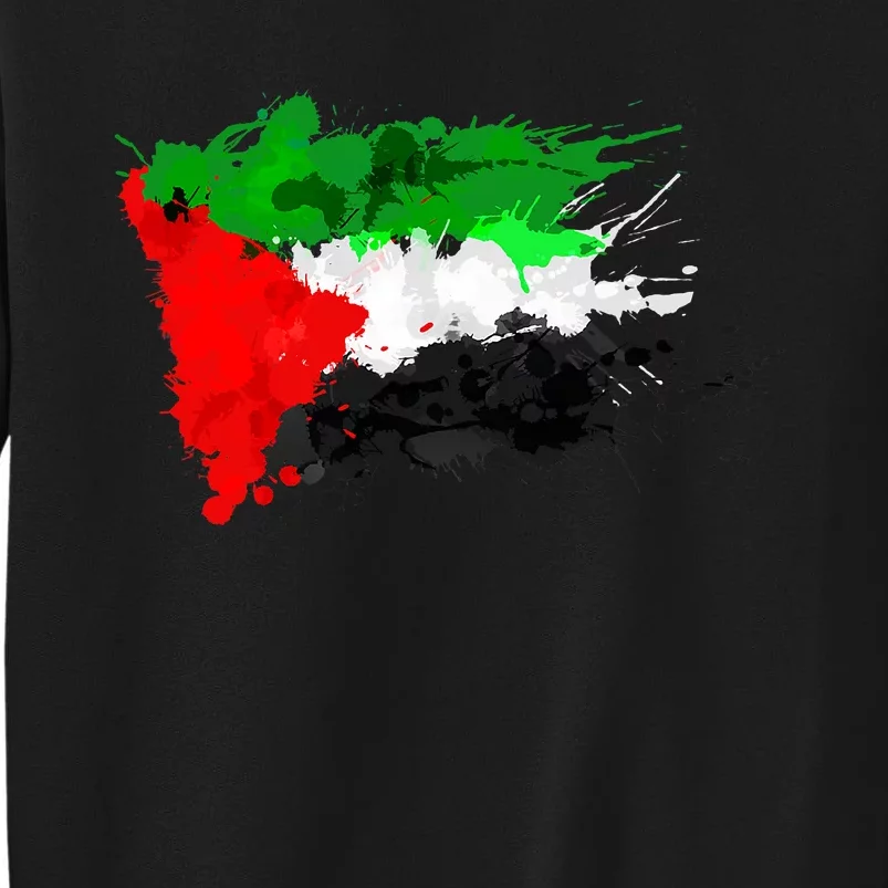 Palestine Splash Flag Tourist Tall Sweatshirt