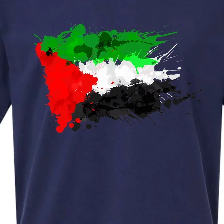 Palestine Splash Flag Tourist Sueded Cloud Jersey T-Shirt