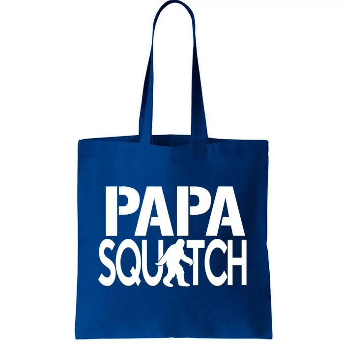 Papa Squatch For Dad Sasquatch Bigfoot Meaningful Gift Tote Bag