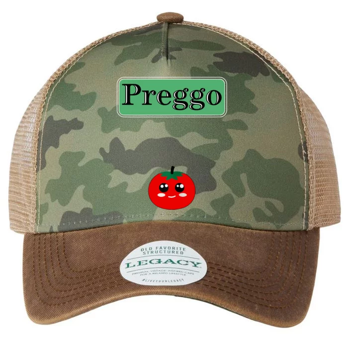 Preggo Sauce Funny Maternity Halloween Costume Tomato Sauce Legacy Tie Dye Trucker Hat