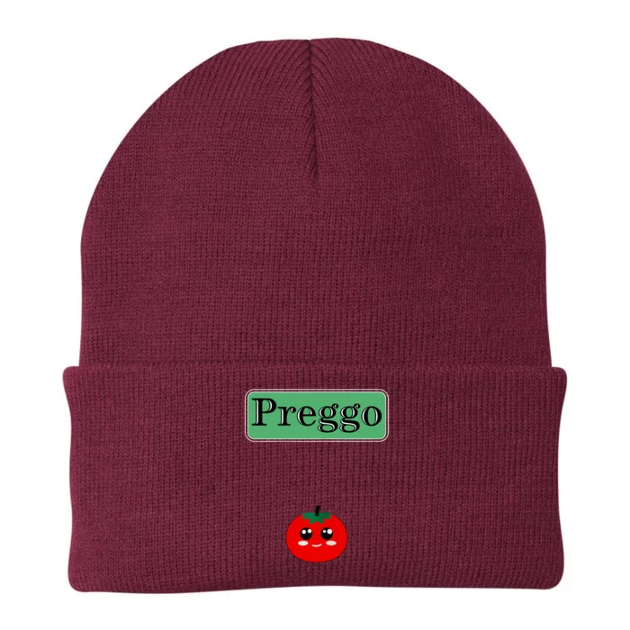 Preggo Sauce Funny Maternity Halloween Costume Tomato Sauce Knit Cap Winter Beanie