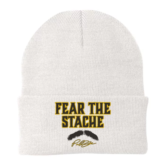 Paul Skenes Fear The Stache Knit Cap Winter Beanie