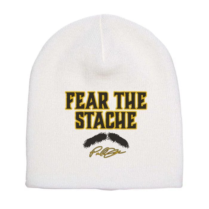 Paul Skenes Fear The Stache Short Acrylic Beanie