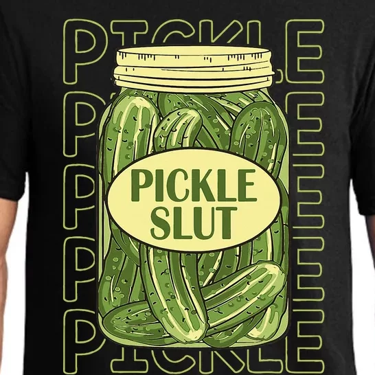 Pickle Slut Funny Pickle Slut Who Loves Pickles Apaprel Pajama Set