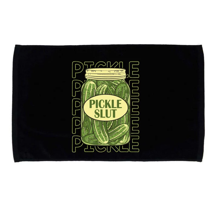 Pickle Slut Funny Pickle Slut Who Loves Pickles Apaprel Microfiber Hand Towel