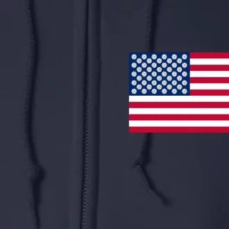 Pickleball Stars Flag Pickleball Flag Full Zip Hoodie