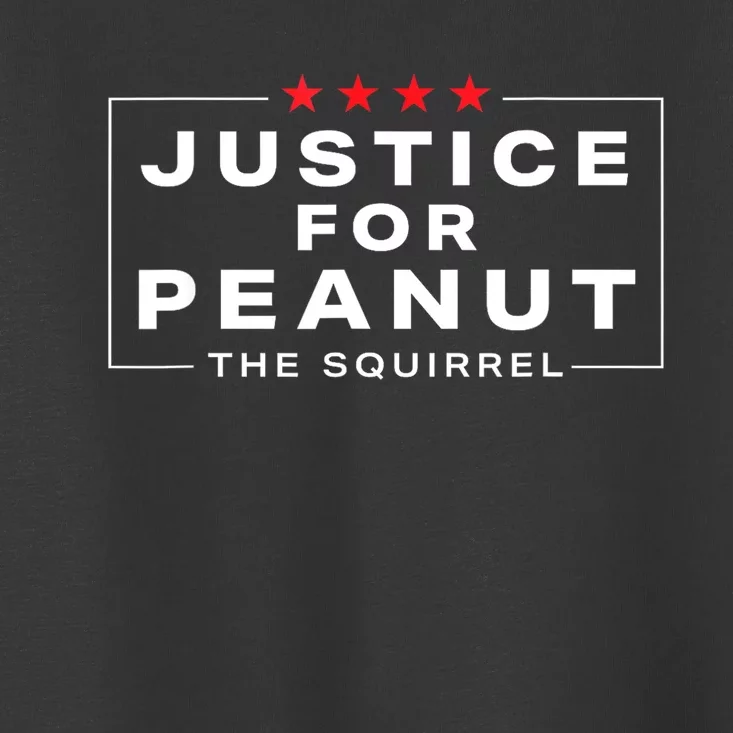 Peanut Squirrel Funny Justice For Peanut The Squirrel Gift Toddler T-Shirt