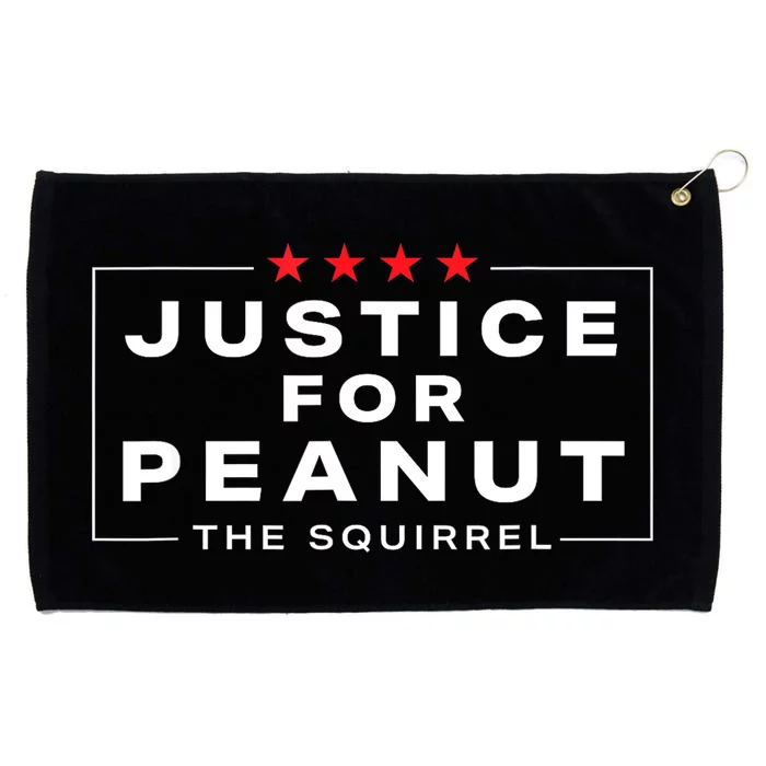 Peanut Squirrel Funny Justice For Peanut The Squirrel Gift Grommeted Golf Towel