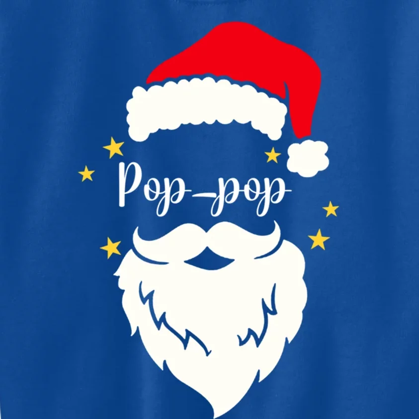 Poppop Santa Family Gift Family Christmas Gift Kids Sweatshirt