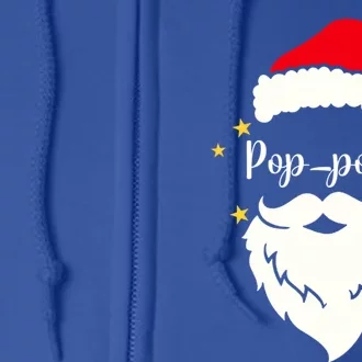 Poppop Santa Family Gift Family Christmas Gift Full Zip Hoodie