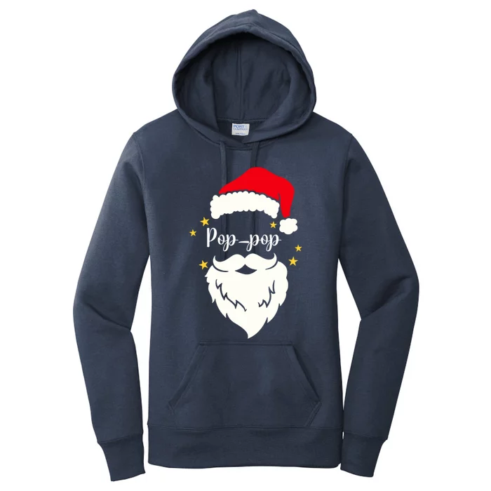 Poppop Santa Family Gift Family Christmas Gift Women's Pullover Hoodie