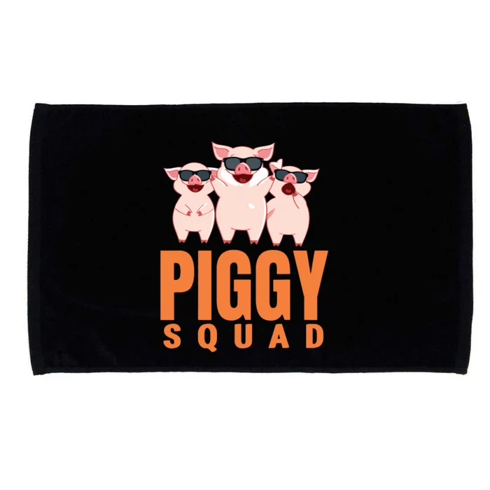 Piggy Squad Funny Pig Shirts For Boy Microfiber Hand Towel