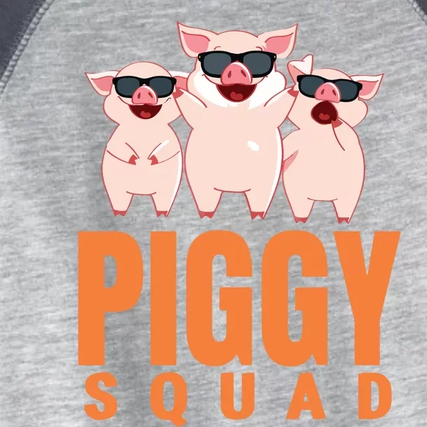 Piggy Squad Funny Pig Shirts For Boy Toddler Fine Jersey T-Shirt