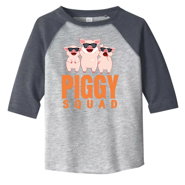 Piggy Squad Funny Pig Shirts For Boy Toddler Fine Jersey T-Shirt