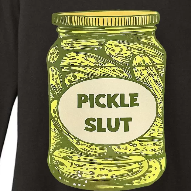 pickle slut funny canned pickles Womens CVC Long Sleeve Shirt