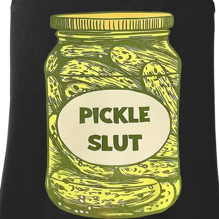 pickle slut funny canned pickles Ladies Essential Tank