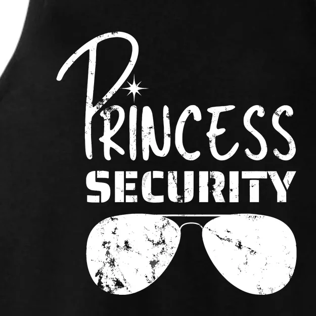 Princess Security Funny Birthday Party Dad Father Girl Ladies Tri-Blend Wicking Tank