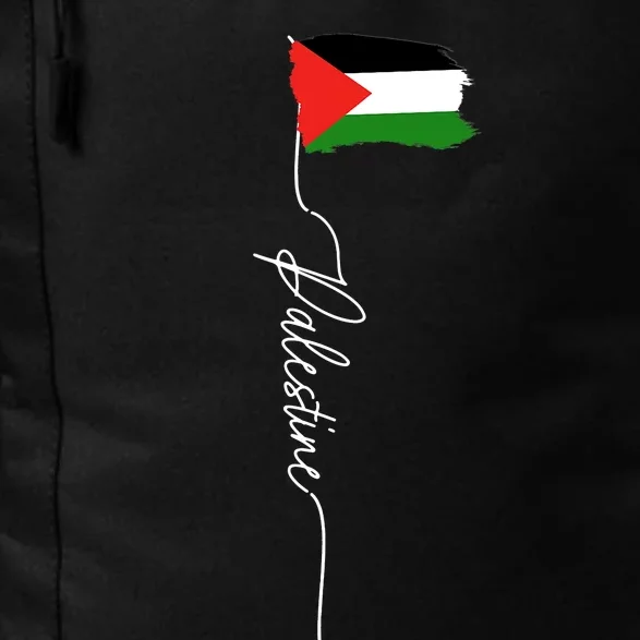 Palestine Signature Flag Elegant Patriotic Palestinian Flag Daily Commute Backpack