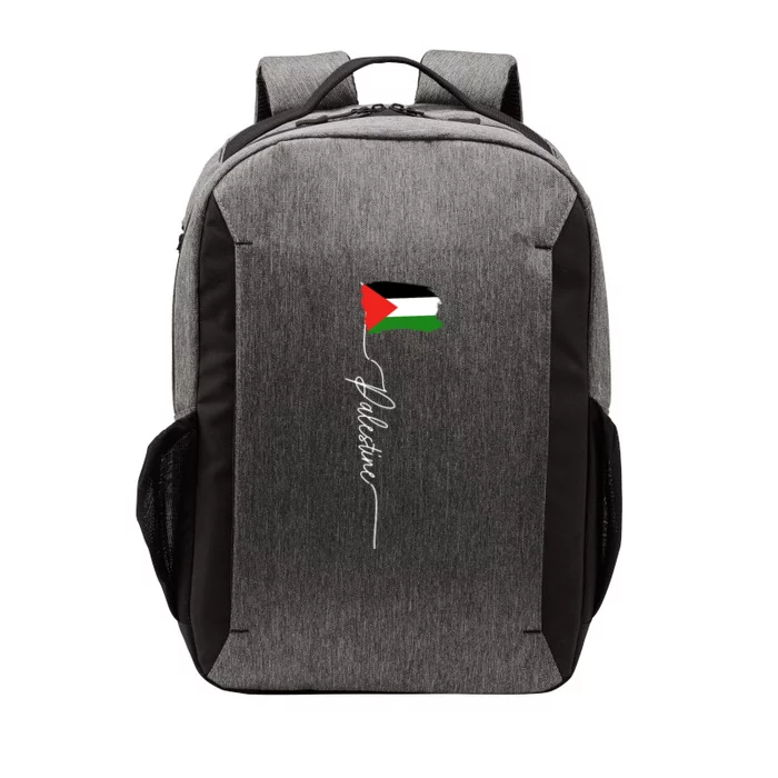 Palestine Signature Flag Elegant Patriotic Palestinian Flag Vector Backpack