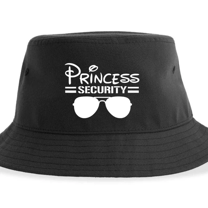 Princess Security Funny Birthday Halloween Party Design Sustainable Bucket Hat