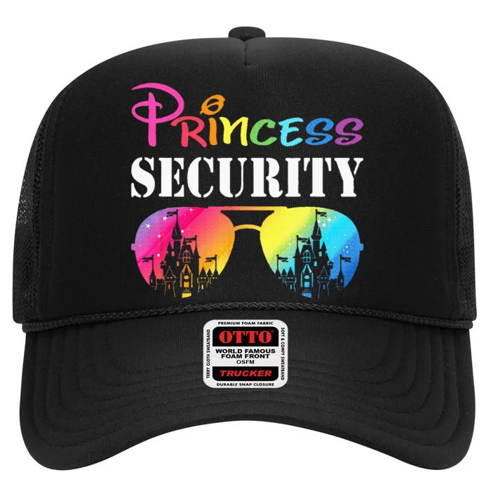 Princess Security Family Mom Dad Birthday High Crown Mesh Trucker Hat