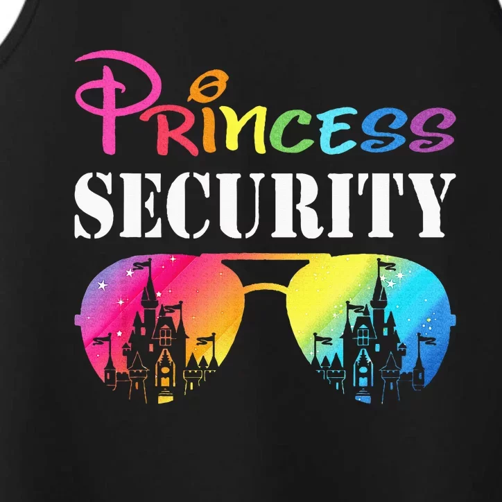 Princess Security Family Mom Dad Birthday Performance Tank