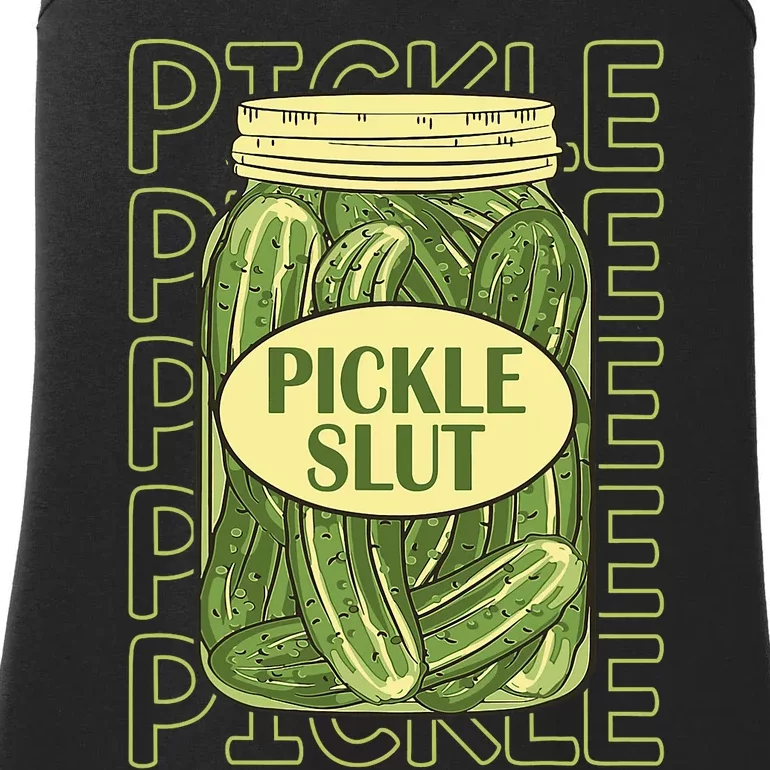 Pickle Slut Funny Pickle Slut Who Loves Pickles Apaprel Ladies Essential Tank