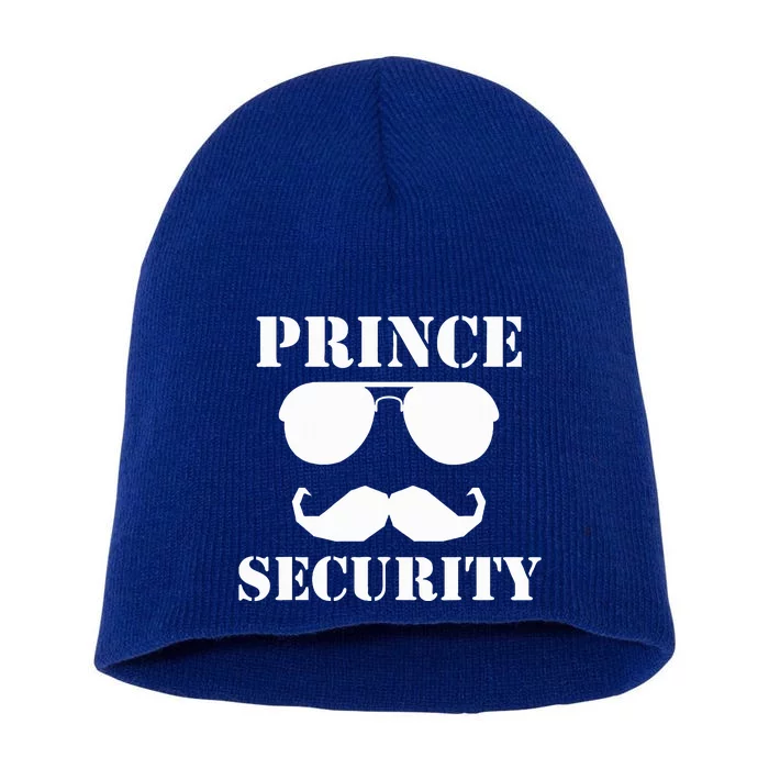 Prince Security Family Guardian Safety Officer Short Acrylic Beanie