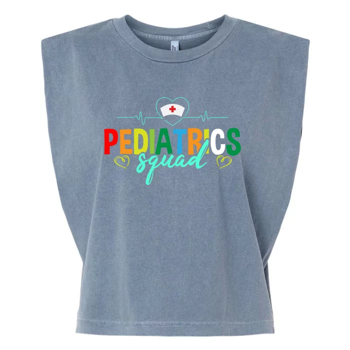 Pediatrics Squad Funny Pediatric Nurse Care Health Cute Gift Garment-Dyed Women's Muscle Tee