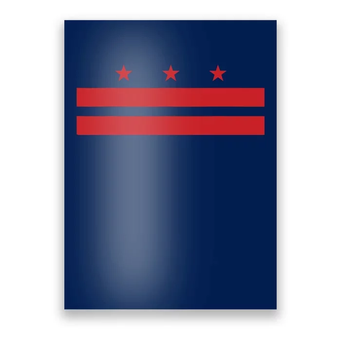 Patriotic State Flag Of Washington Dc Poster