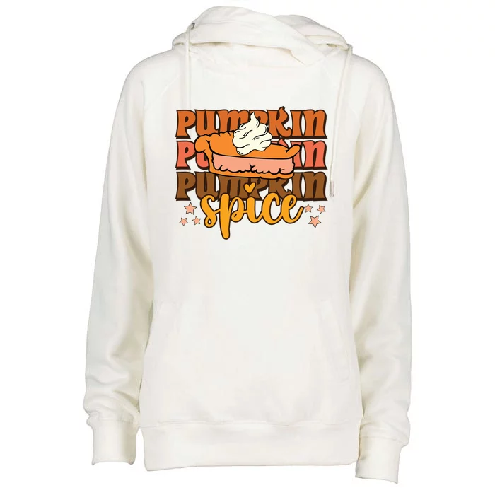 Pumpkin Spice Fall Vibes Autumn Season Thanksgiving Pumpkin Spice Funny Womens Funnel Neck Pullover Hood