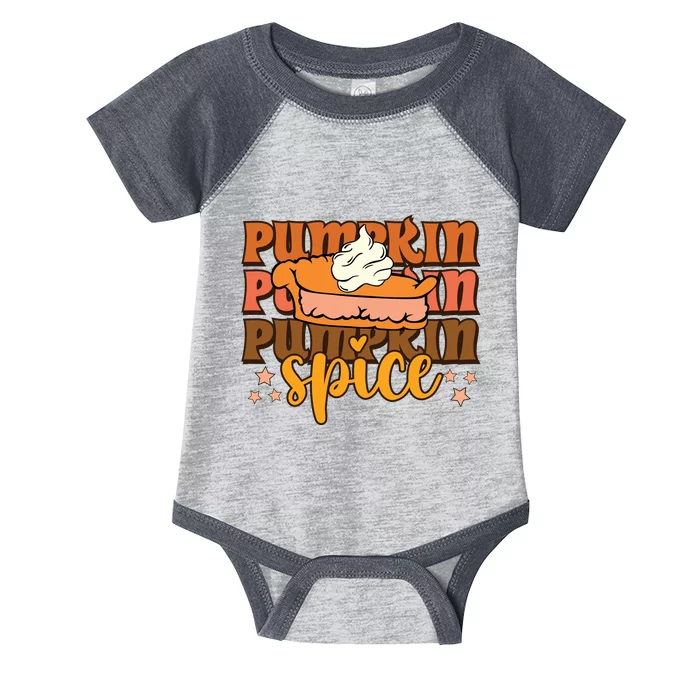 Pumpkin Spice Fall Vibes Autumn Season Thanksgiving Pumpkin Spice Funny Infant Baby Jersey Bodysuit