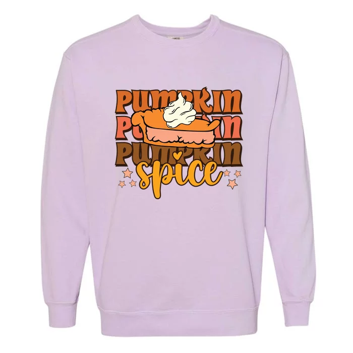 Pumpkin Spice Fall Vibes Autumn Season Thanksgiving Pumpkin Spice Funny Garment-Dyed Sweatshirt